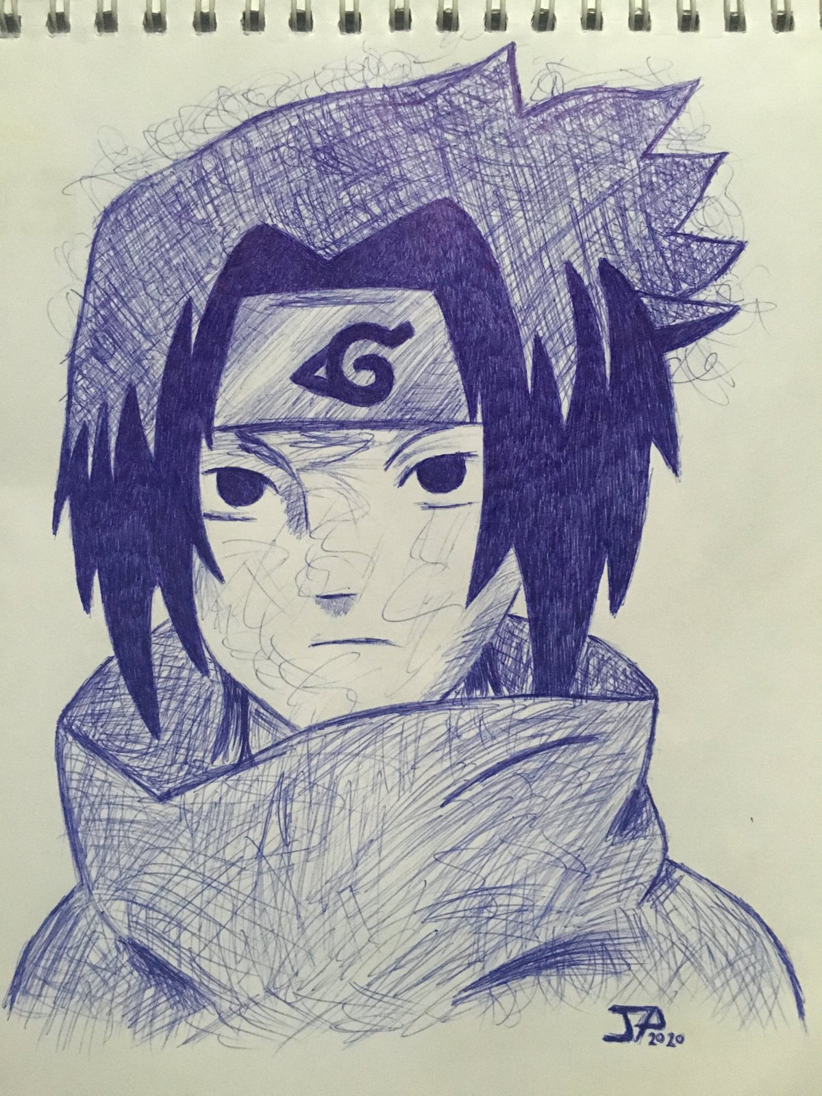 Рисунки для срисовки аниме Наруто Саске