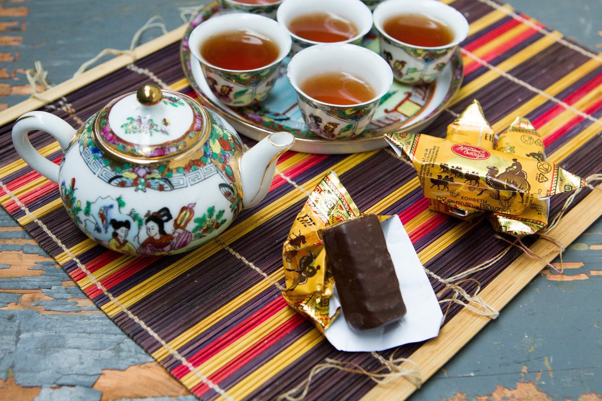 Шоколадные конфеты к чаю