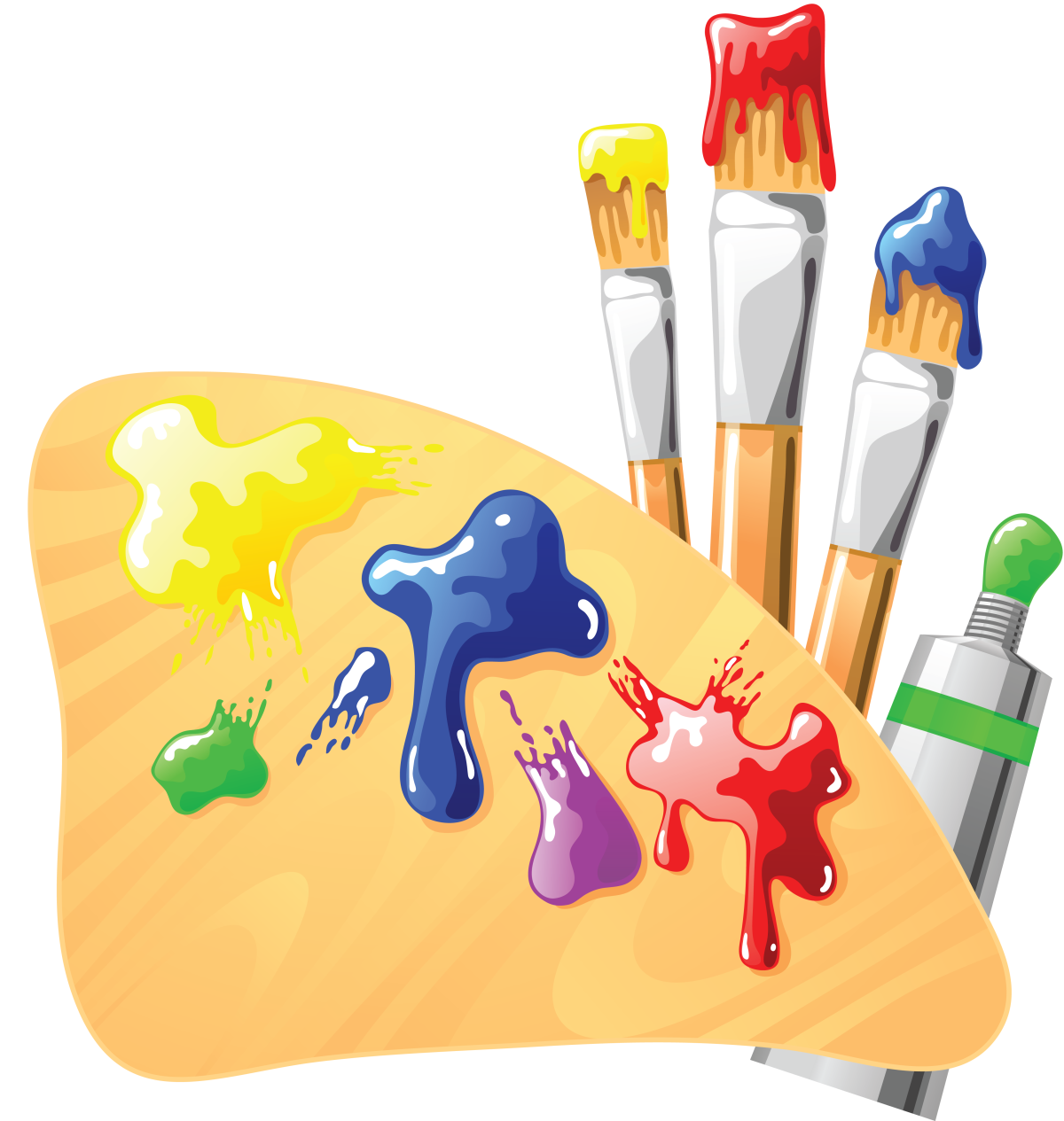 Палитра и кисти