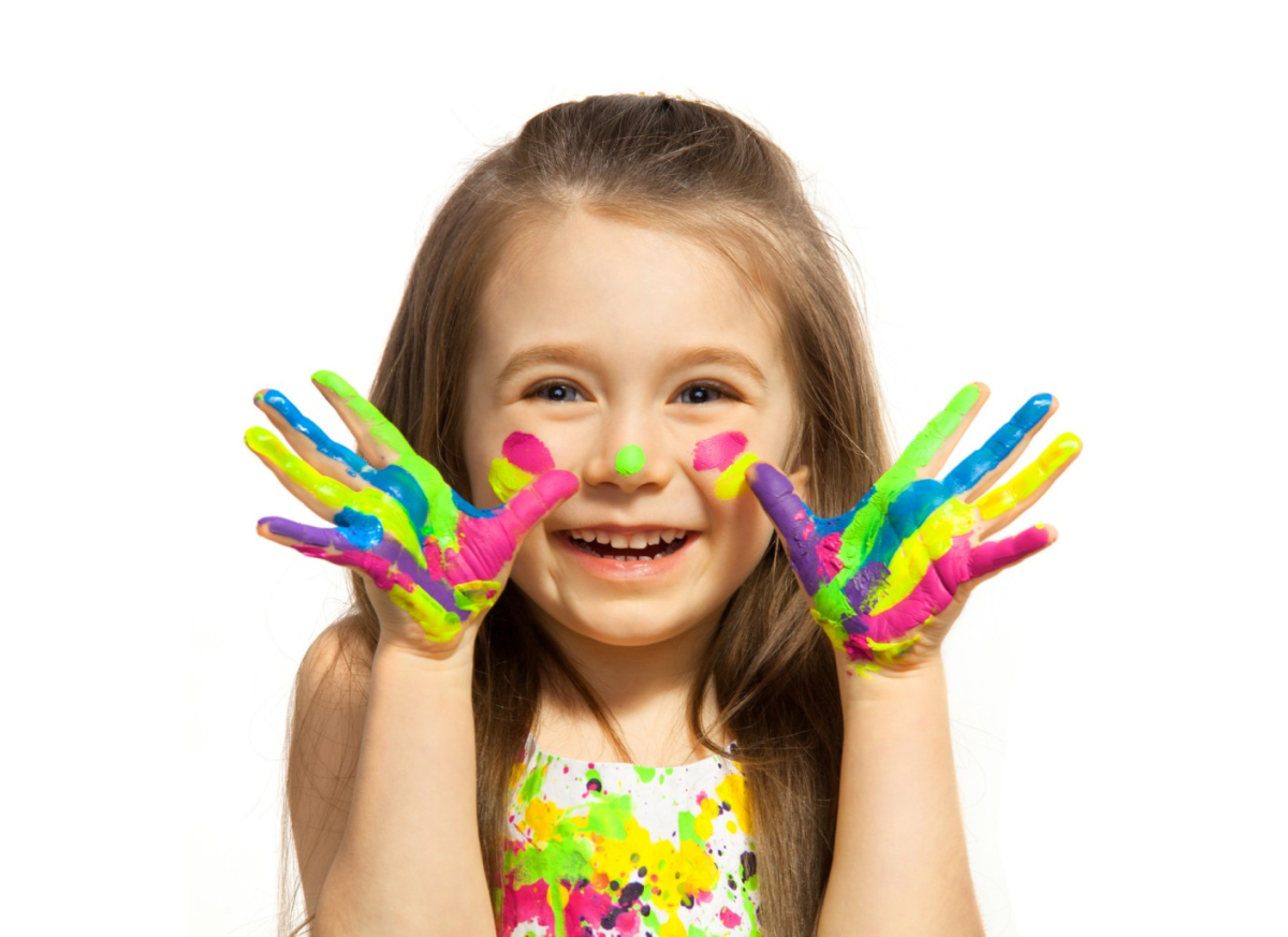 Дети яркие краски