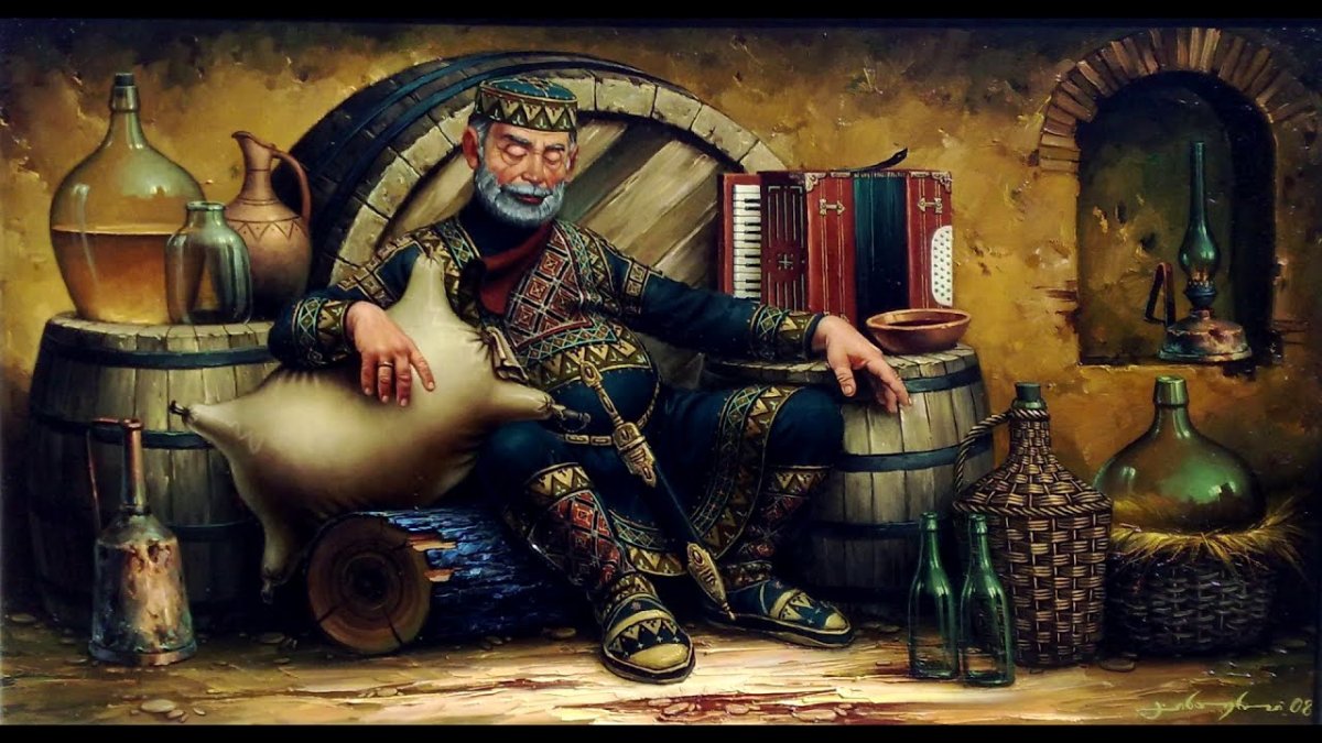 Грузинский художник Мартиашвили