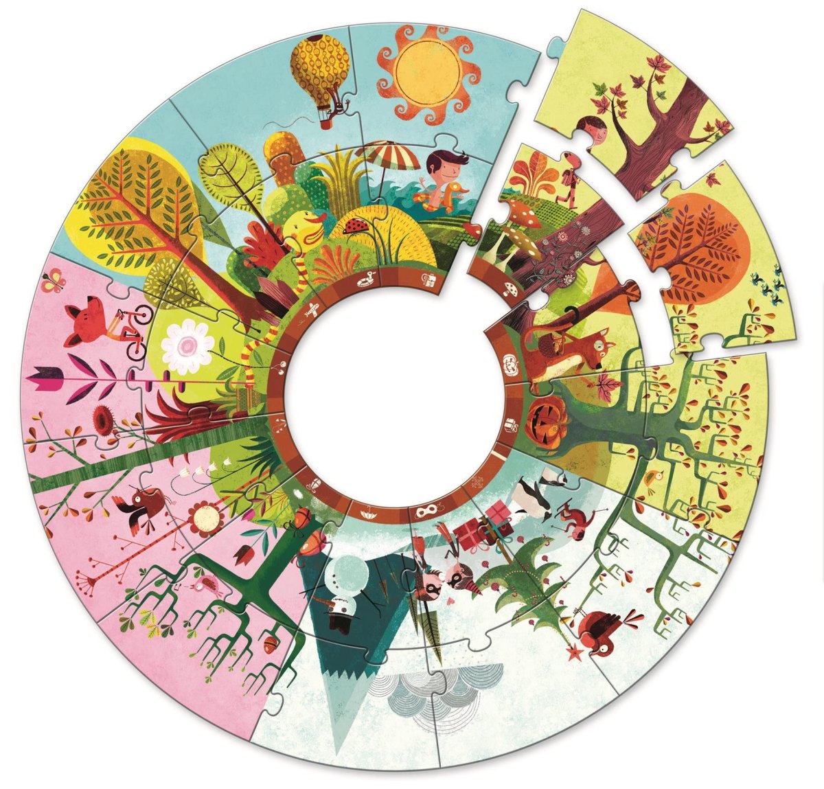 Круговые пазлы для детей