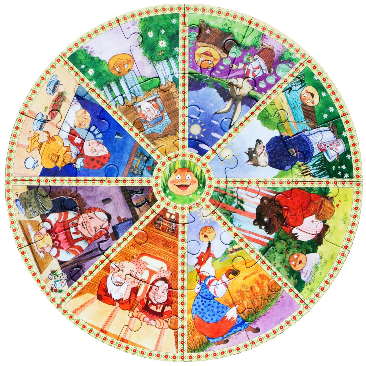 Круглые пазлы для детей