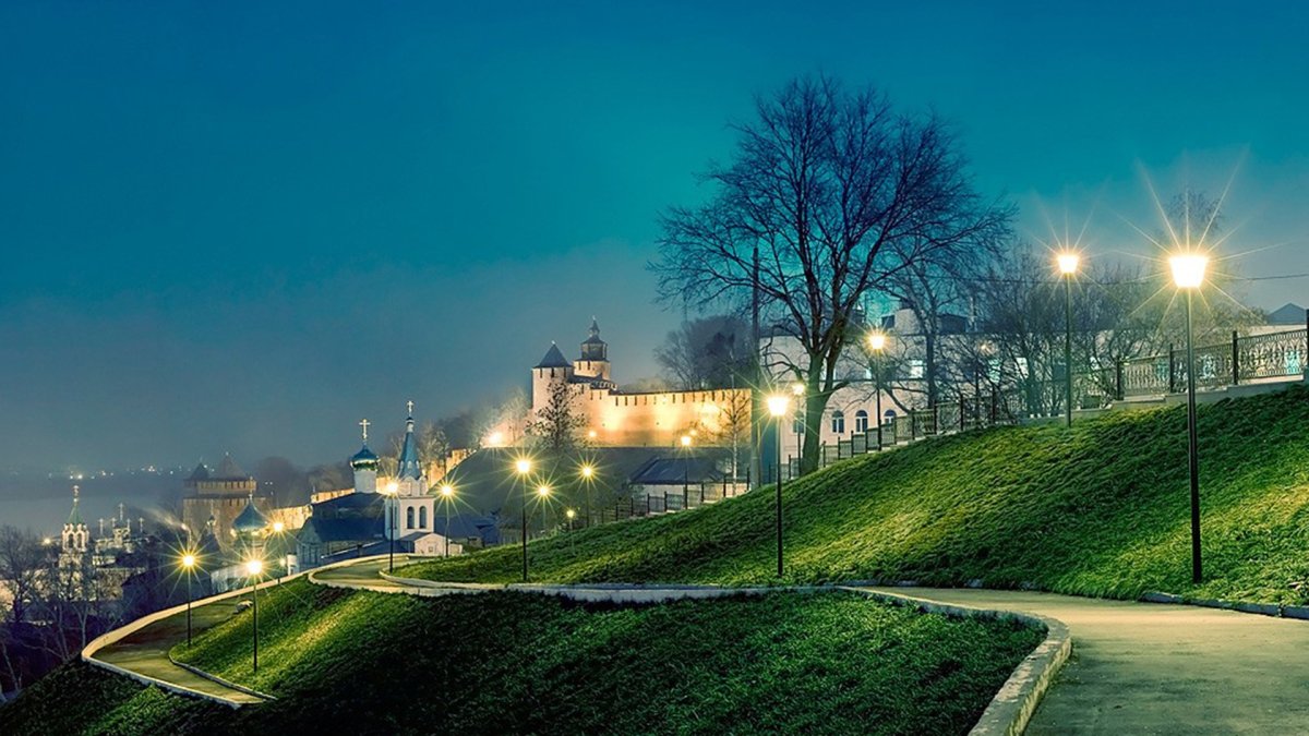 Набережная Федоровского Нижний Новгород закат