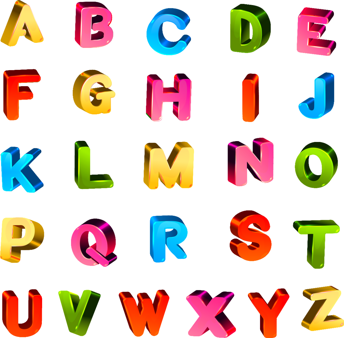 Буквы вырезки из журналов