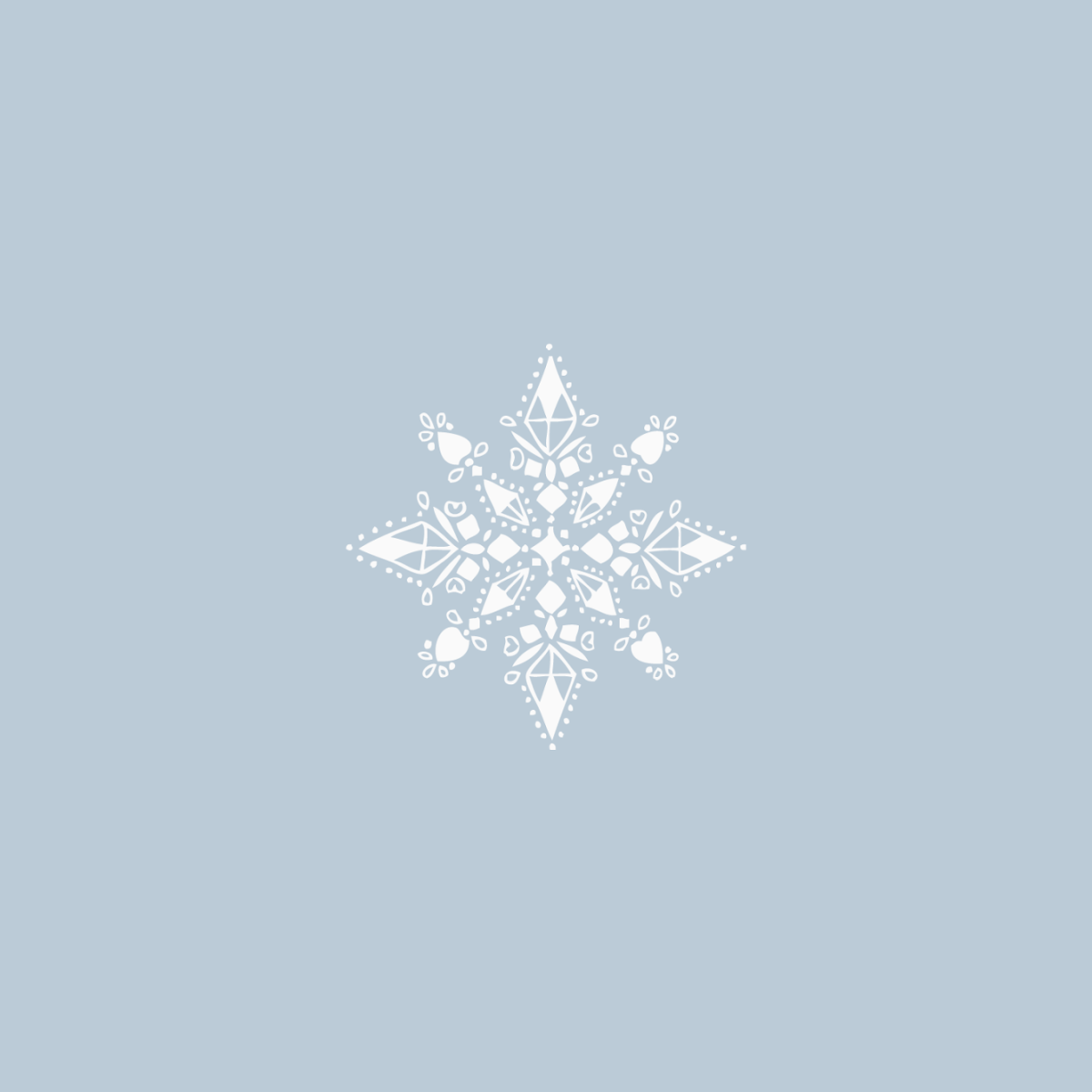 Снежинки несколько на одном листе