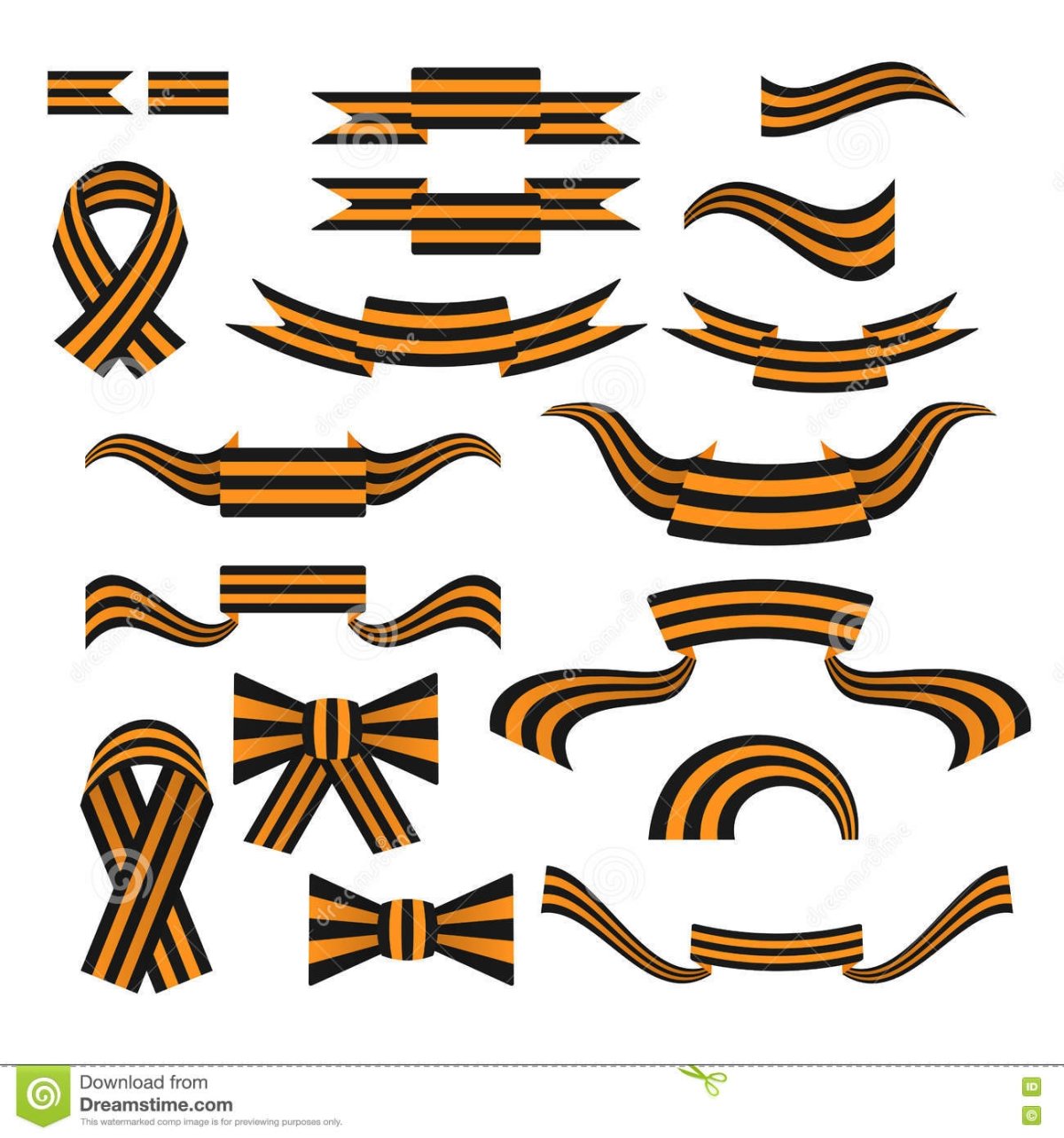 Георгиевская лента вектор