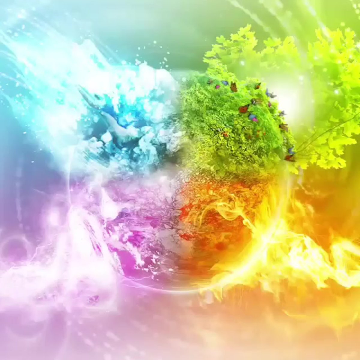 Красивый фон стихии