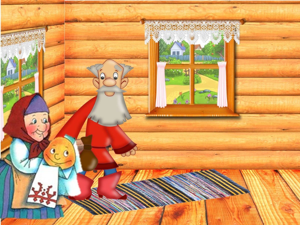 Фон русская изба