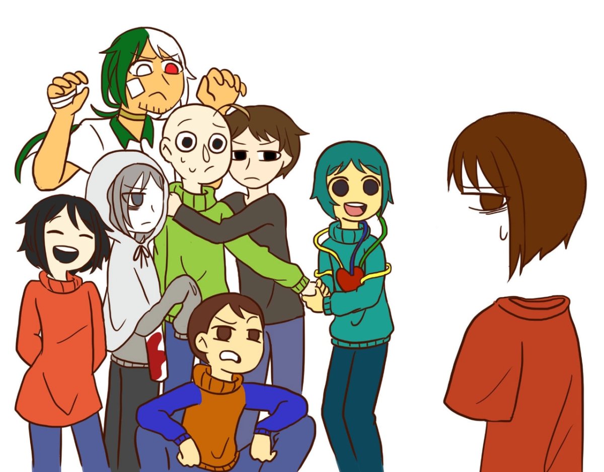 Синий монстр с длинными руками и ногами