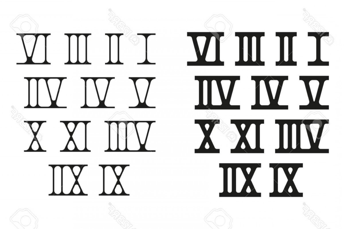 Римские цифры вектор