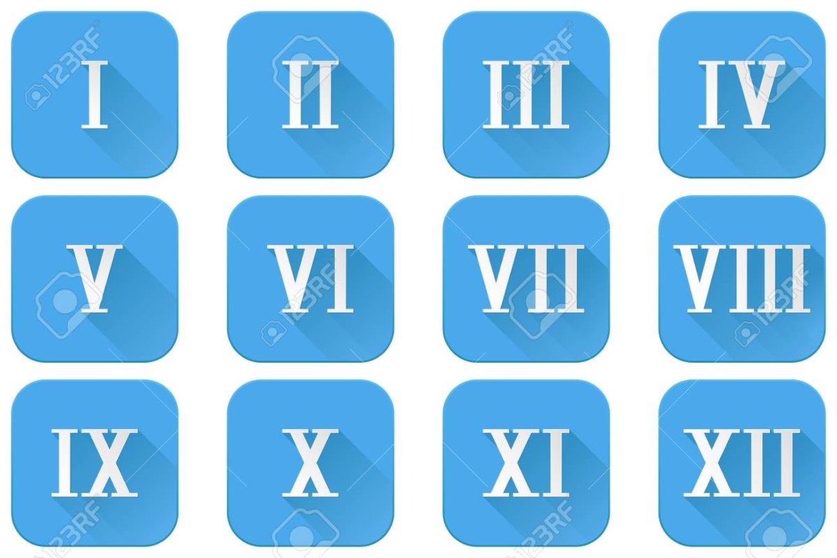 Римские цифры иконки
