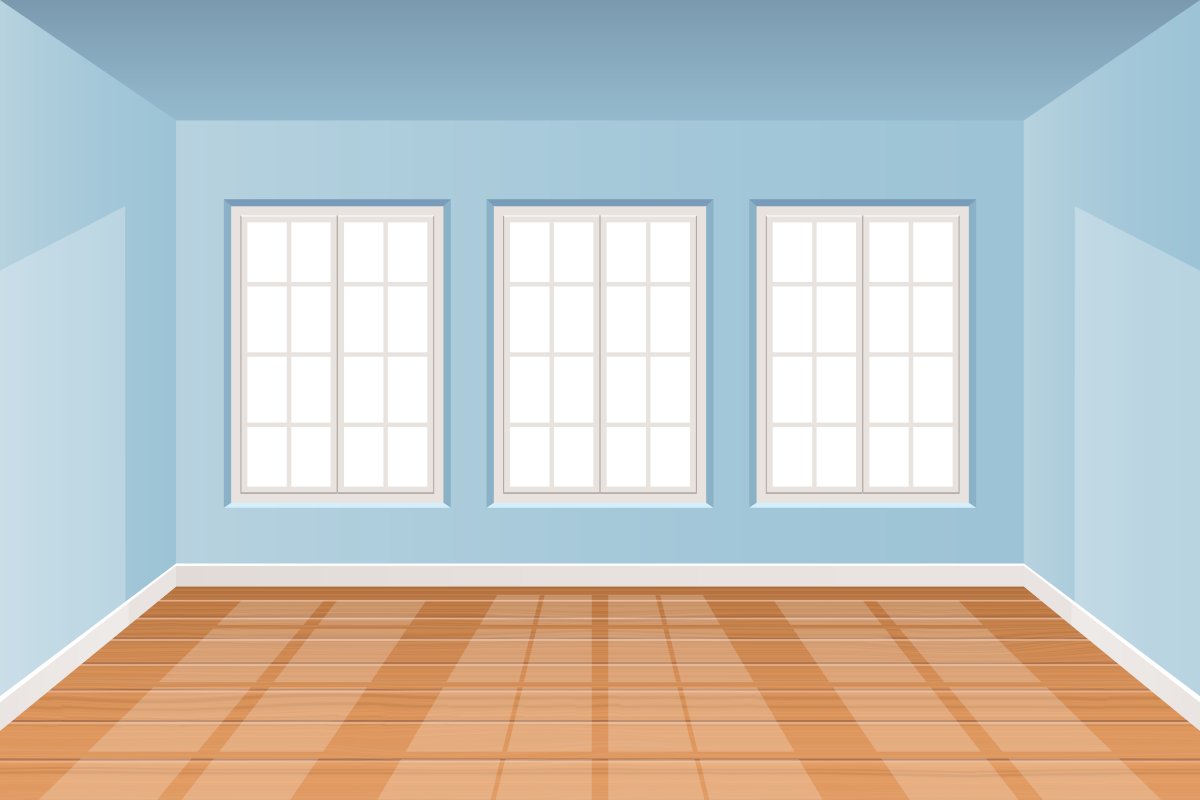 Комната перспектива вектор фон