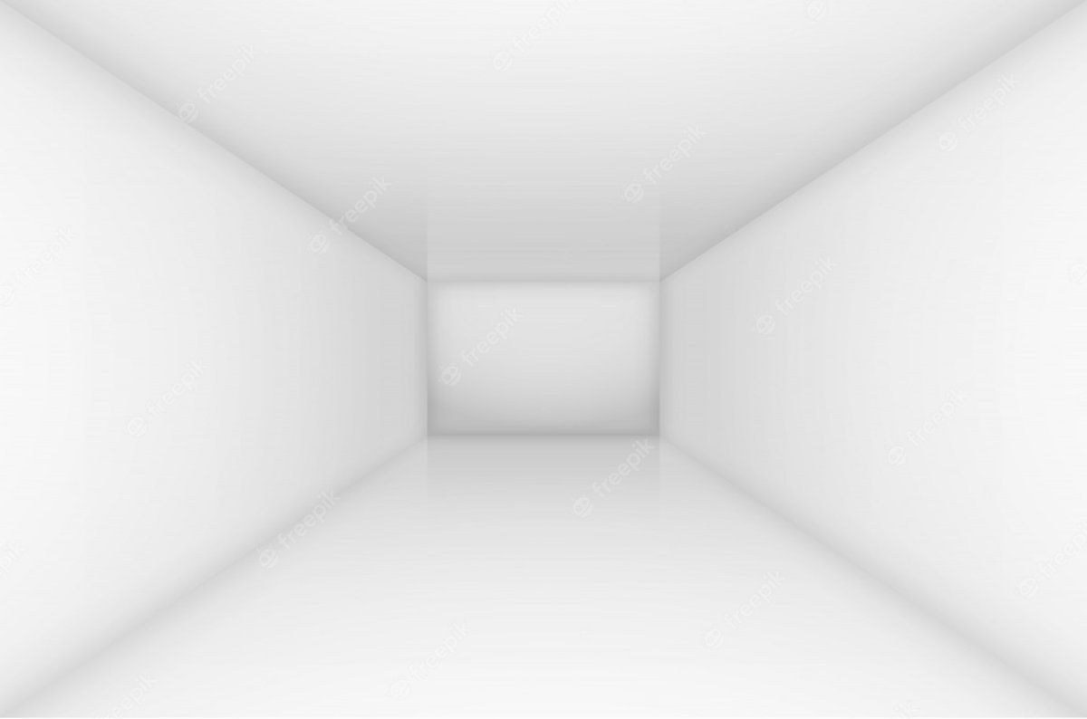Комната квадратная белая пустая