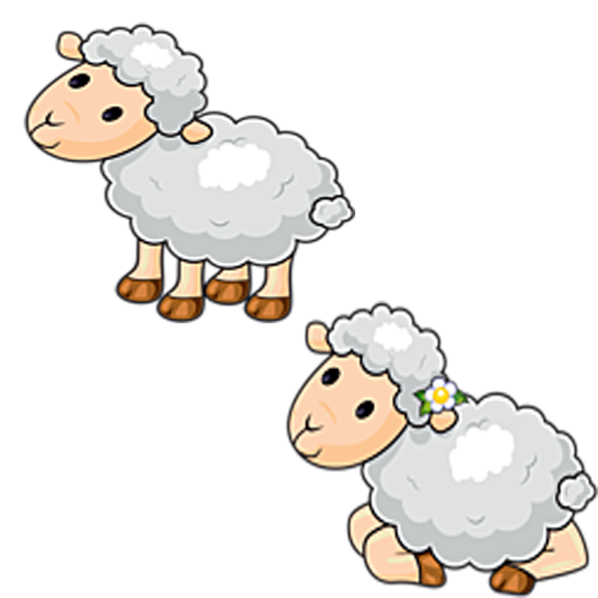 Овечка рисунок