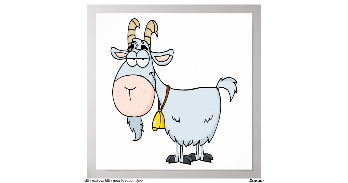 Смешная коза мультяшная