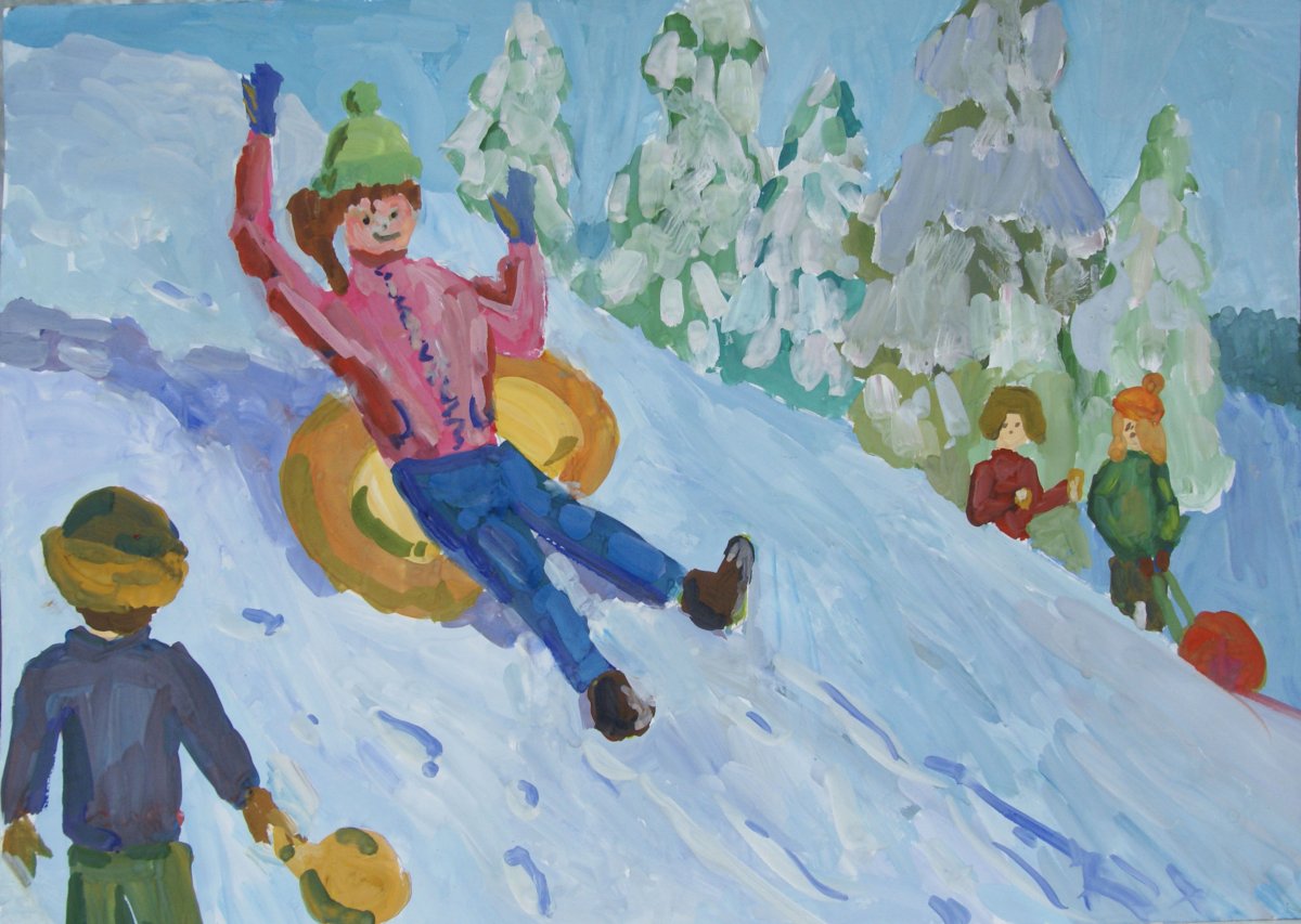 Парк Северное Тушино тюбинг