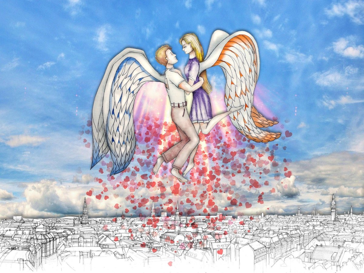 Влюбленные с крыльями