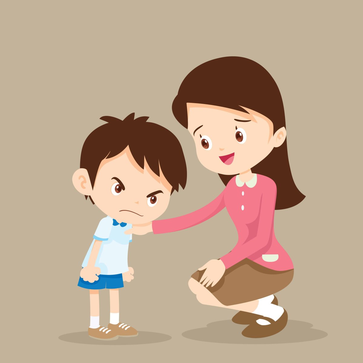 Злая девочка и мальчик