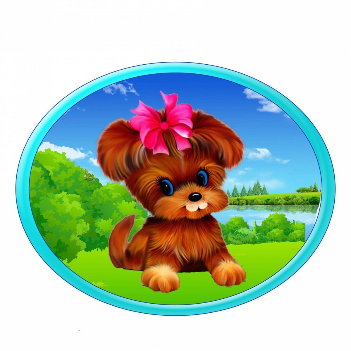 Мультяшная собака бежит