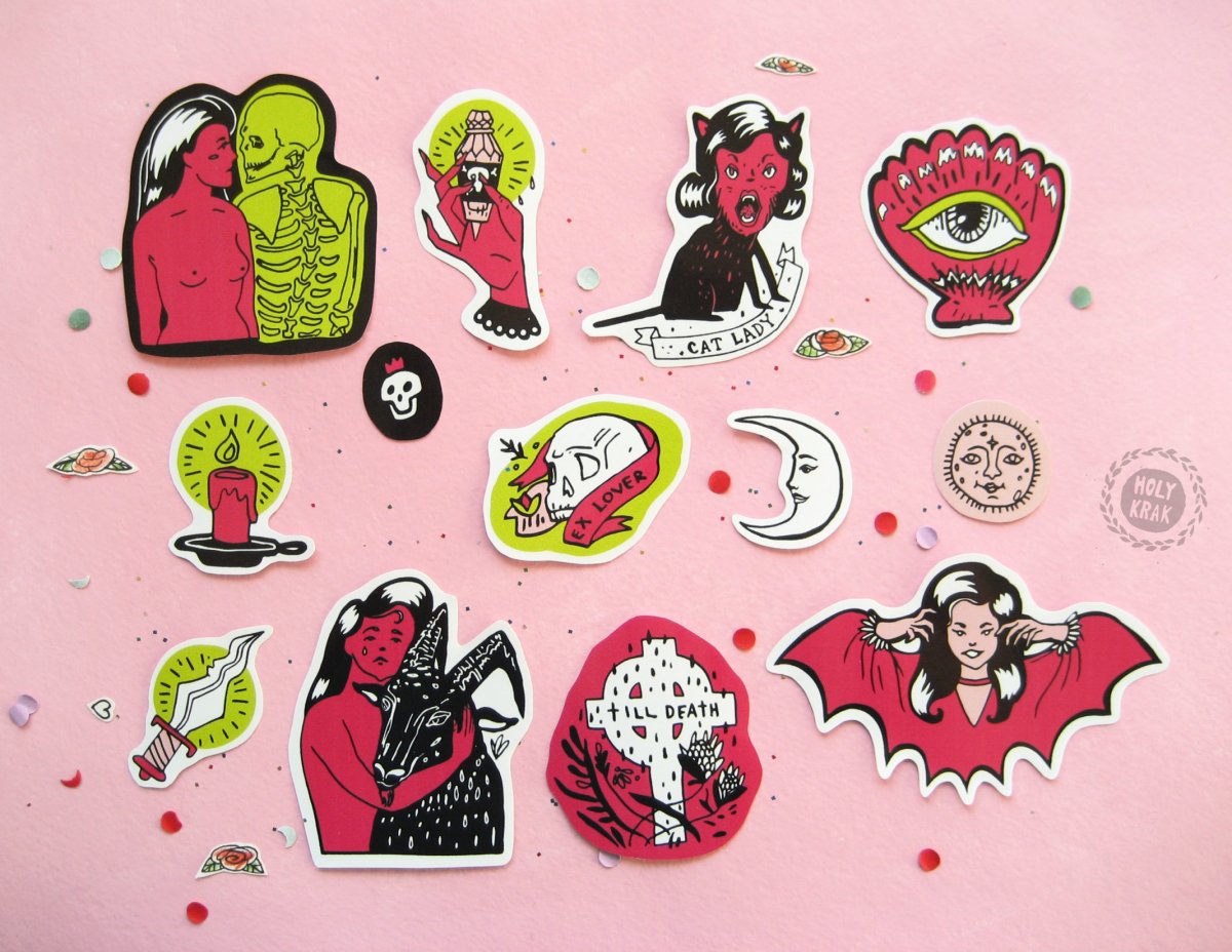 Странные Стикеры для распечатки