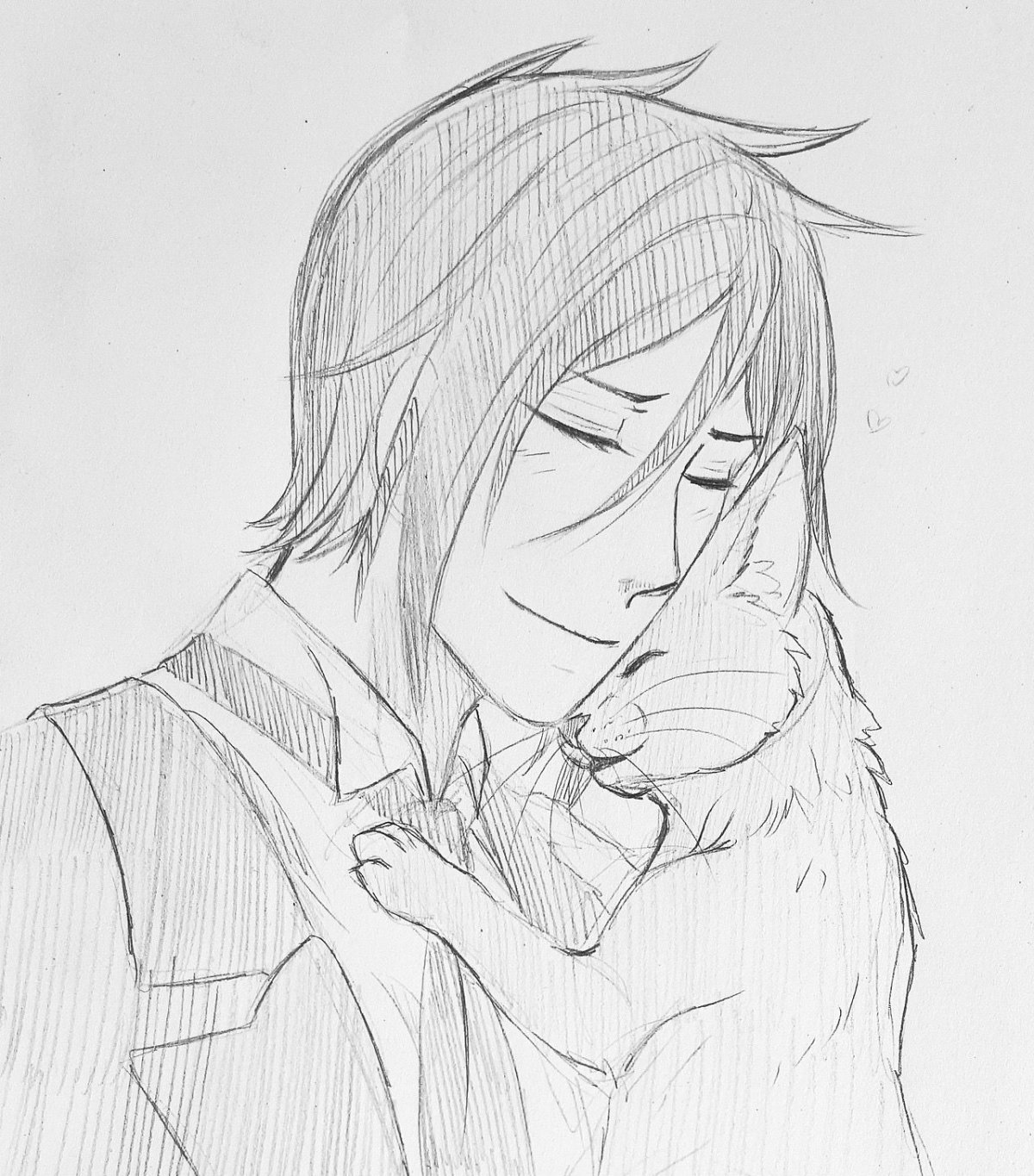 Тёмный дворецкий Себастьян рисунок