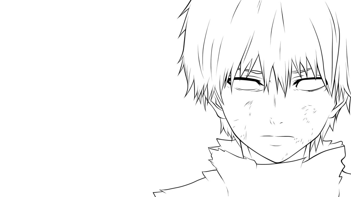 Канеки Кен раскраска