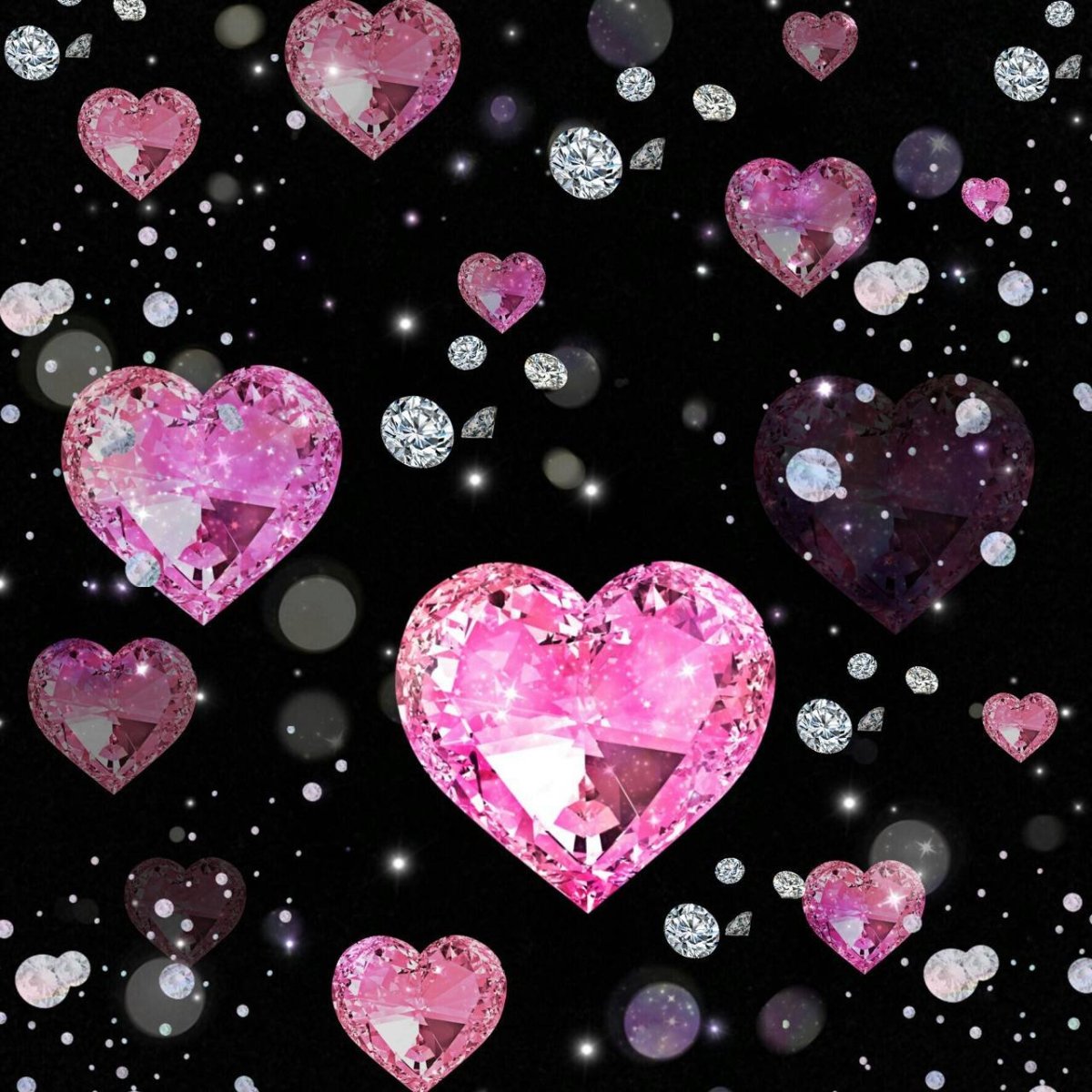 Сердечки блестяшки