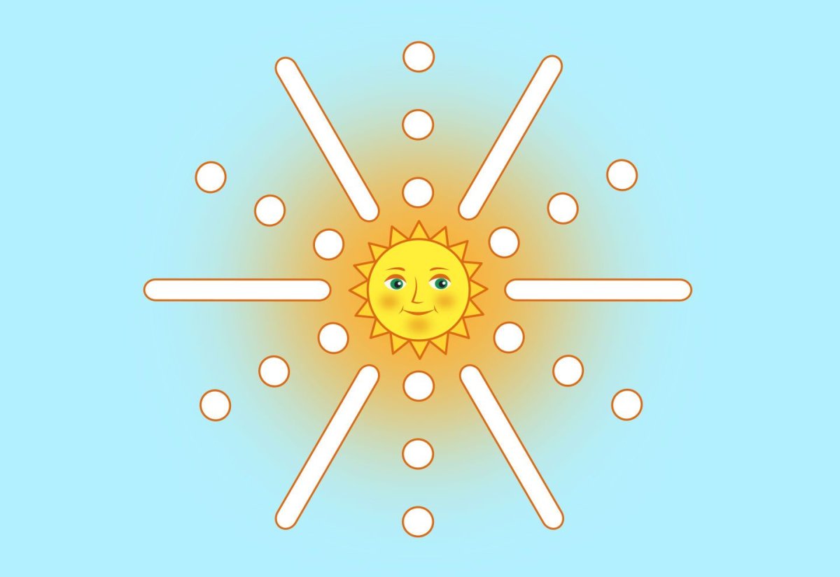 Лицо солнышка