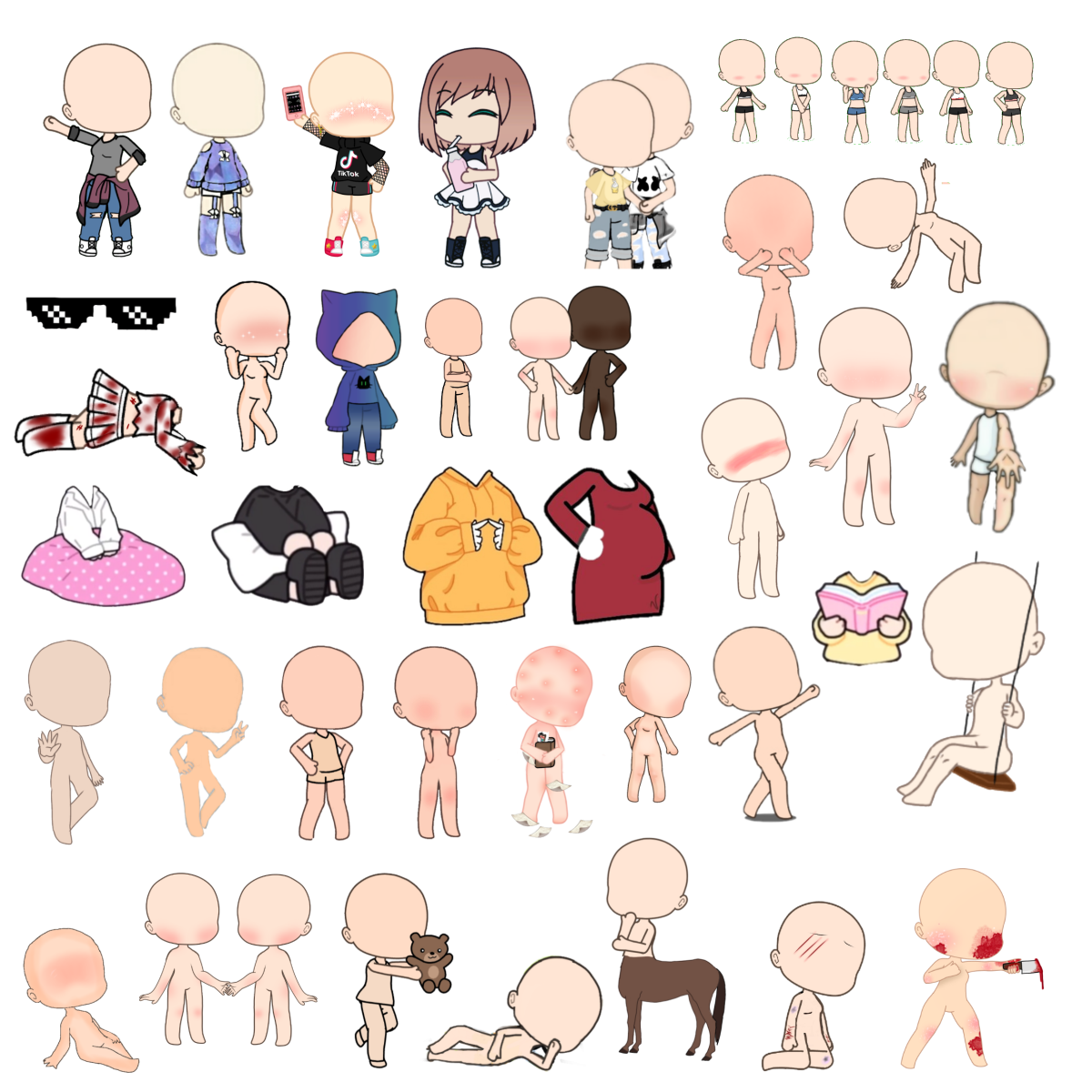 Тело персонажа гача лайф