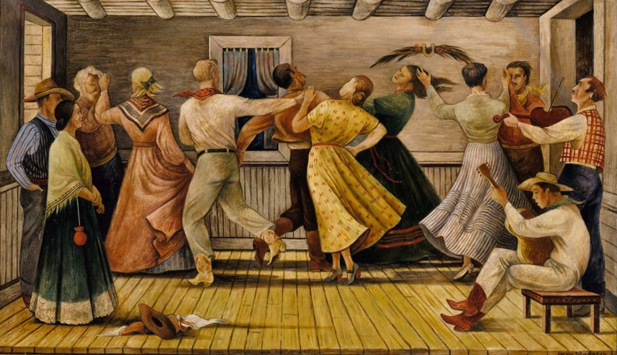 Деревенские танцы в живописи