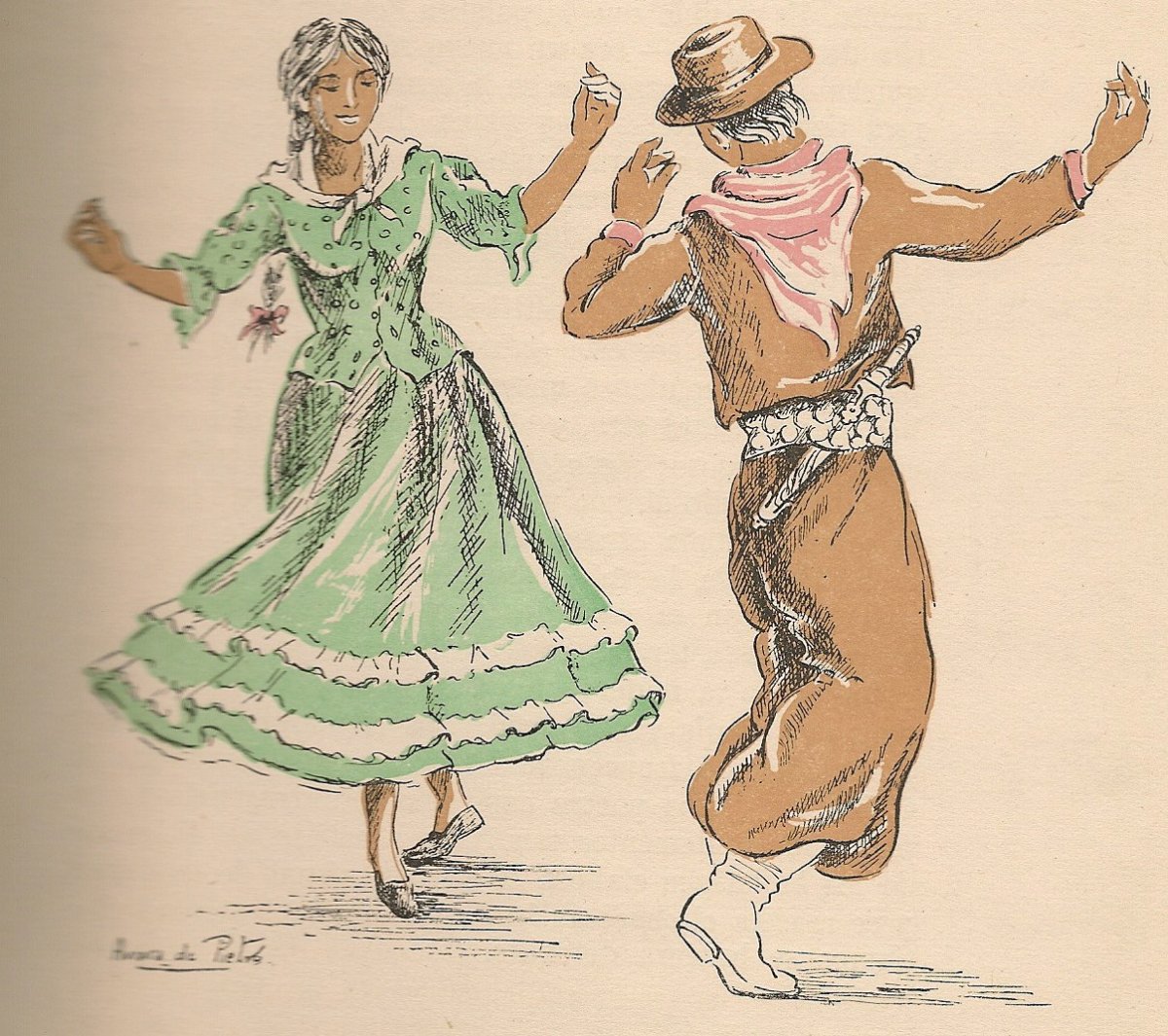 Танец чакарера Аргентина