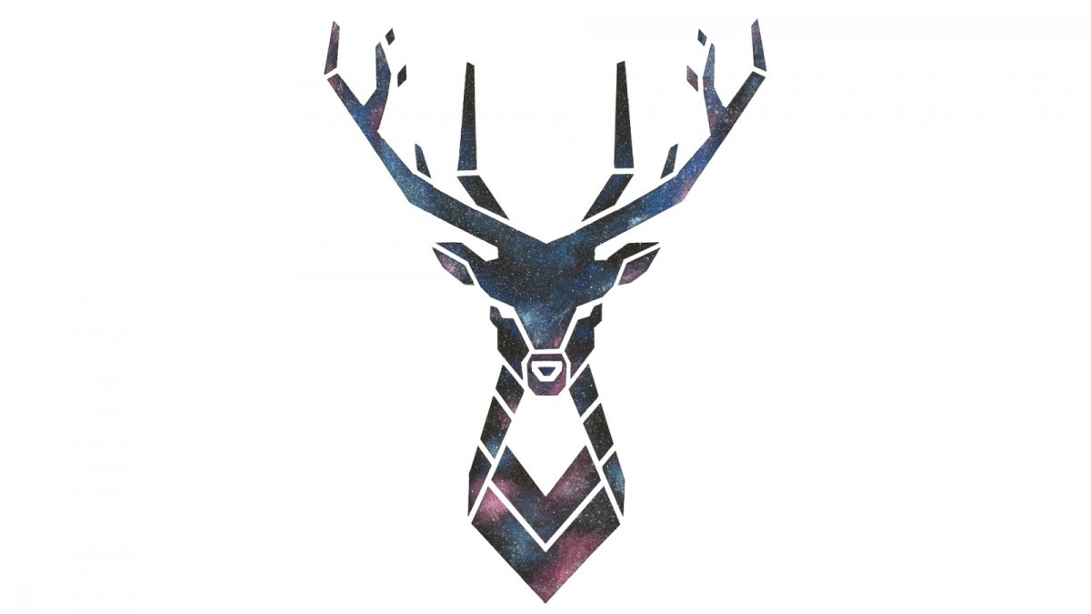 Стилизованная голова оленя