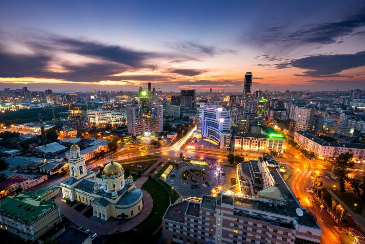 Екатеринбург с высоты птичьего полета