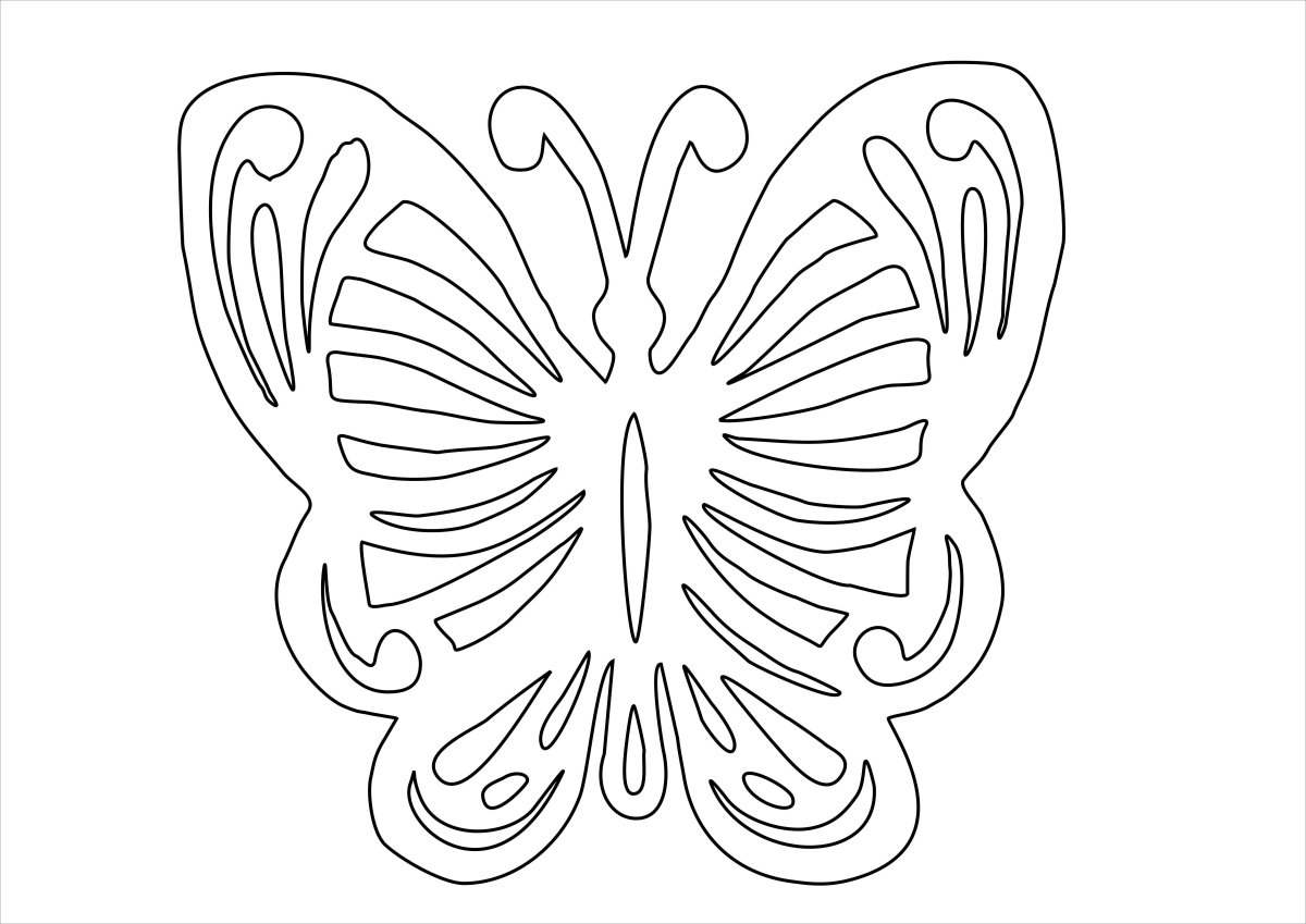 Шаблон бабочки
