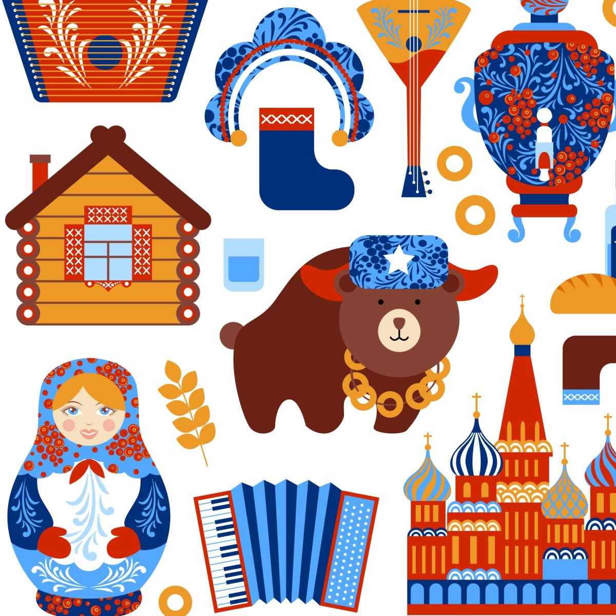 Символы ассоциирующиеся с Россией