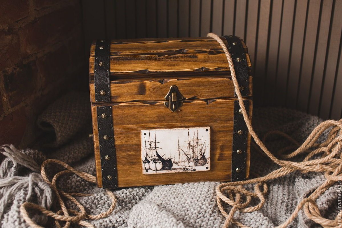 Пиратские сундучки из дерева