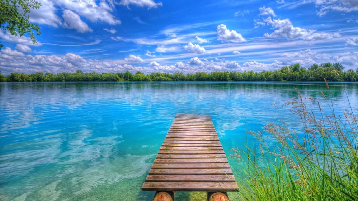 Природа лето озеро