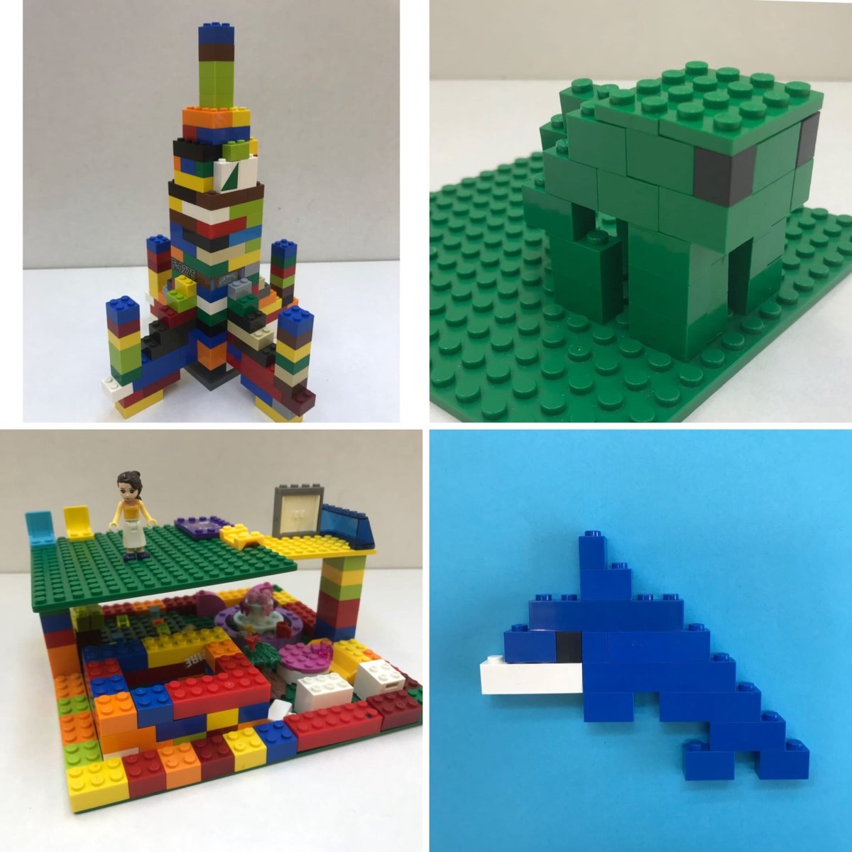 Башенки из лего в младшей группе