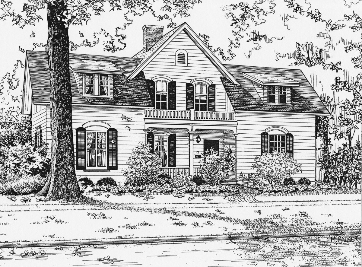 Дом карандашом