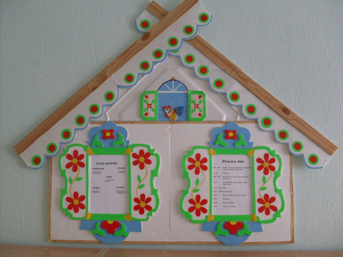Украшение раздевалки в детском саду