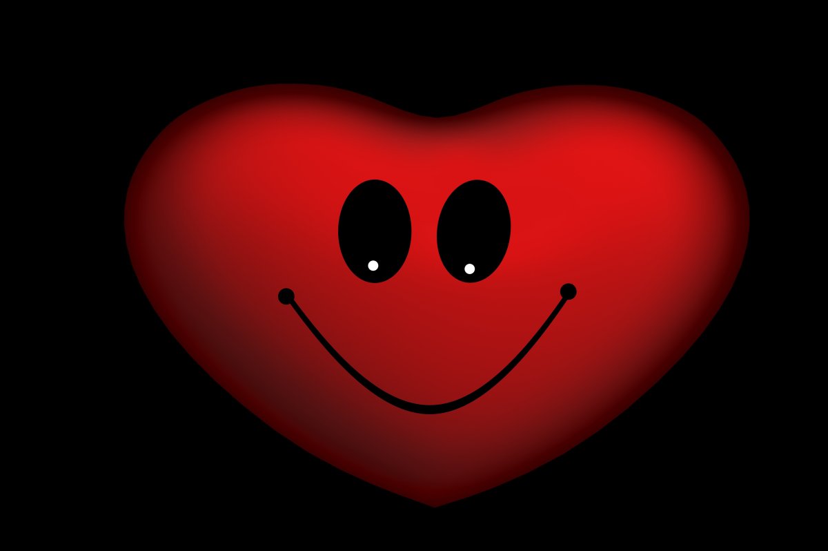 Сердечко улыбается