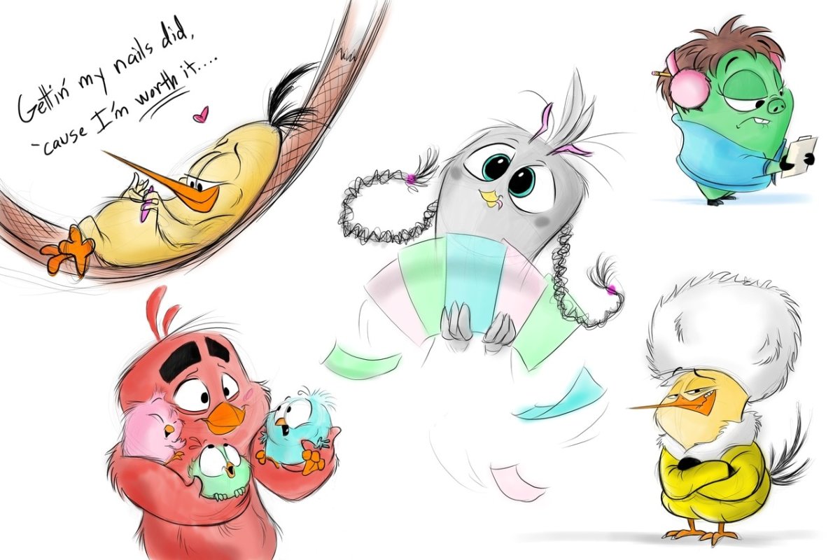 Энгри бердз любовь