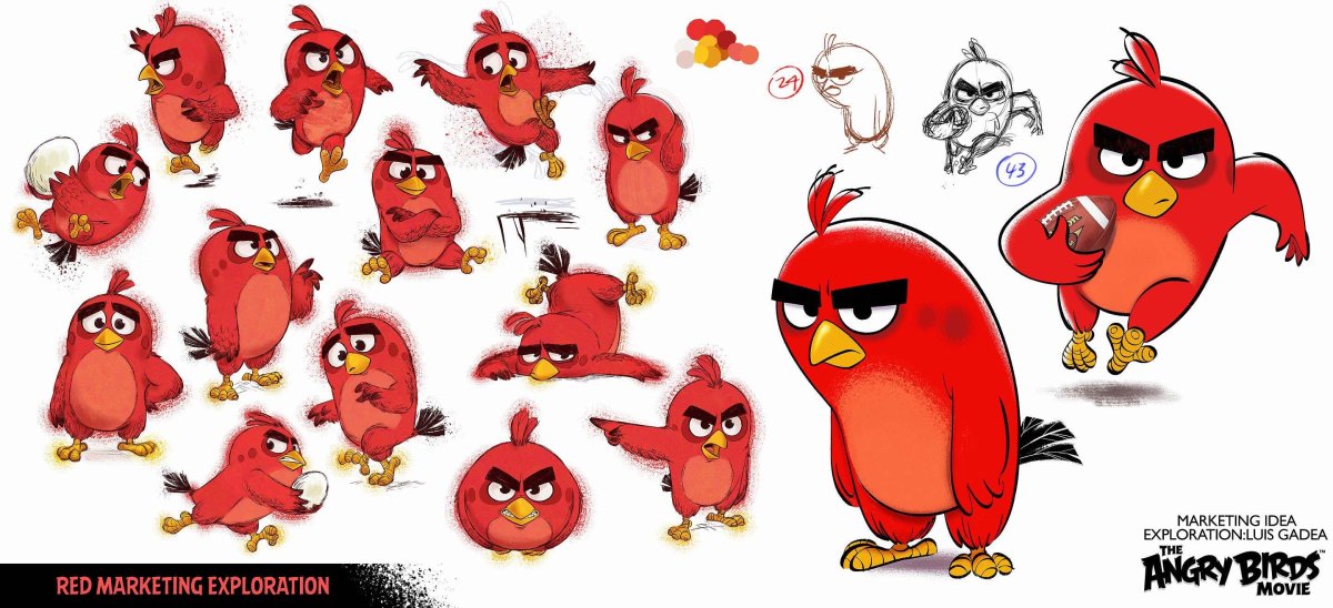 Angry Birds ред и Леонард