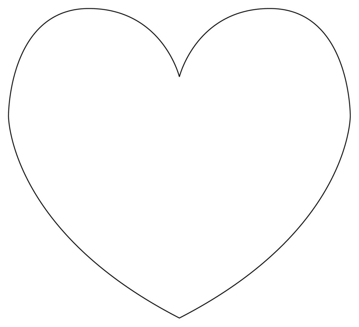 Сердечко контур