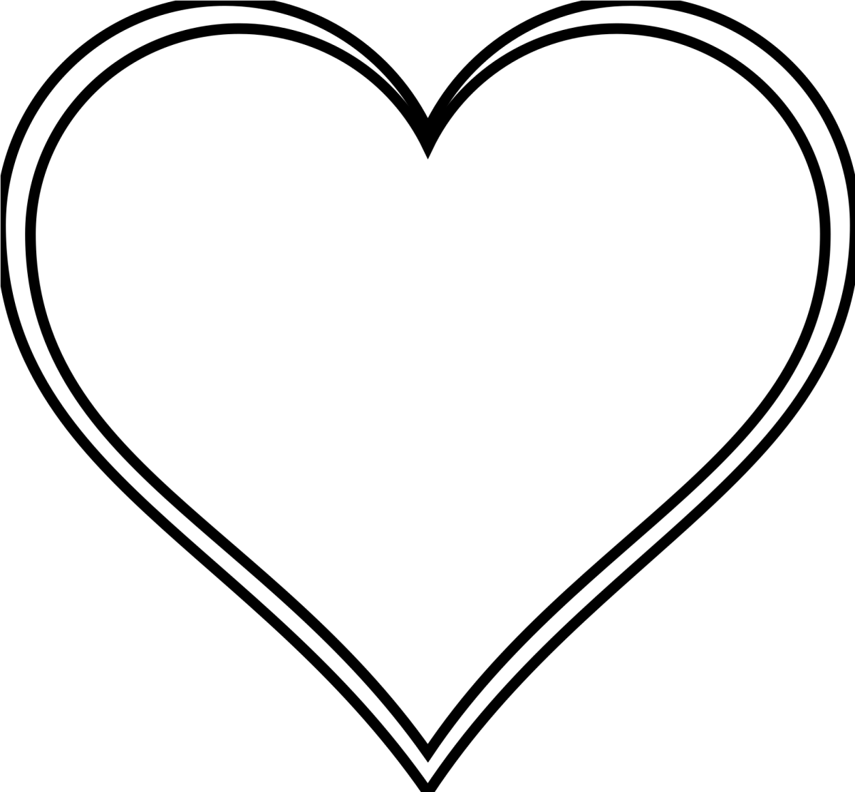 Сердечко контур