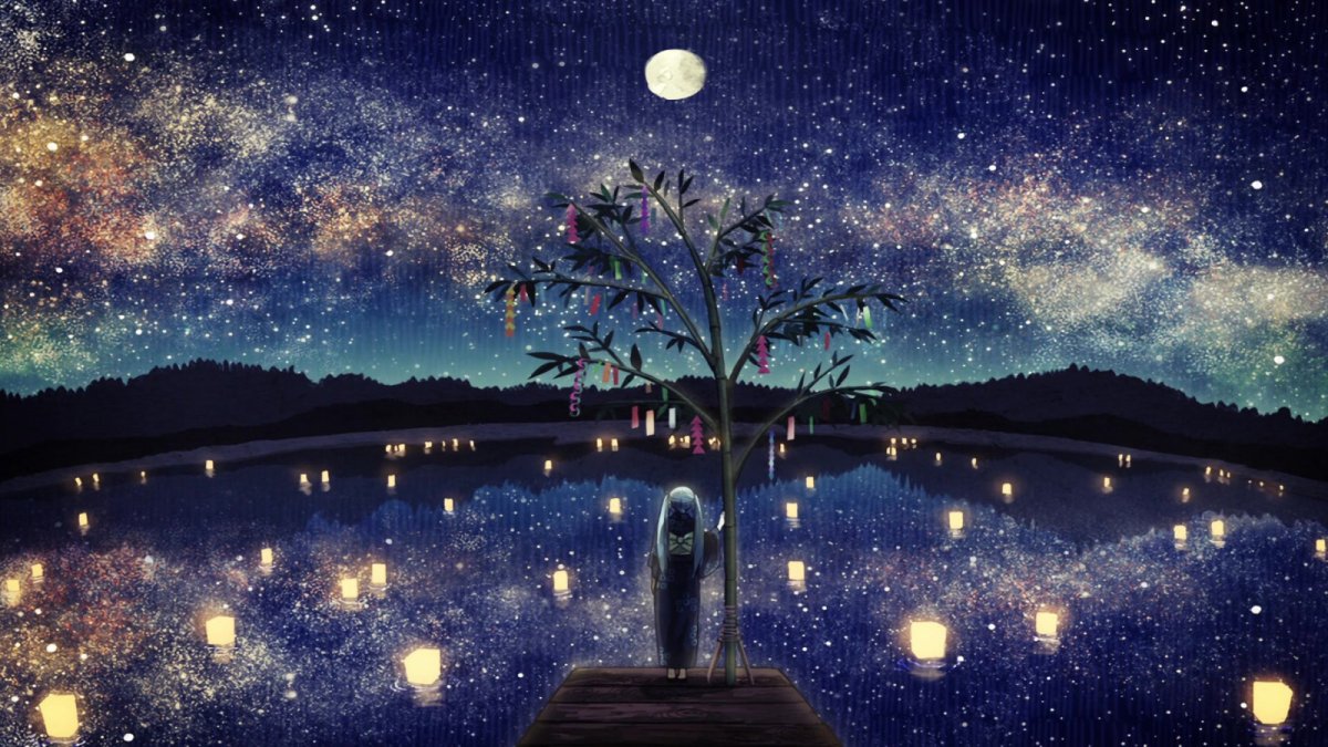 Сказочное ночное небо