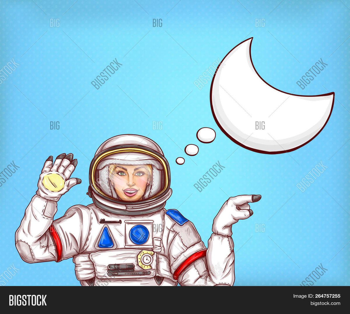 Космонавты набор рисунок