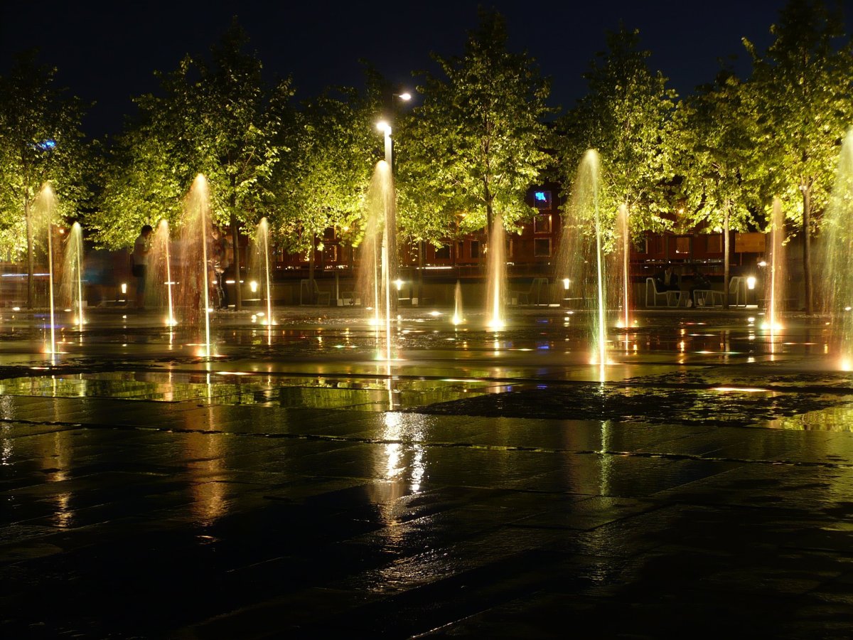 Ночной Воронеж сквер