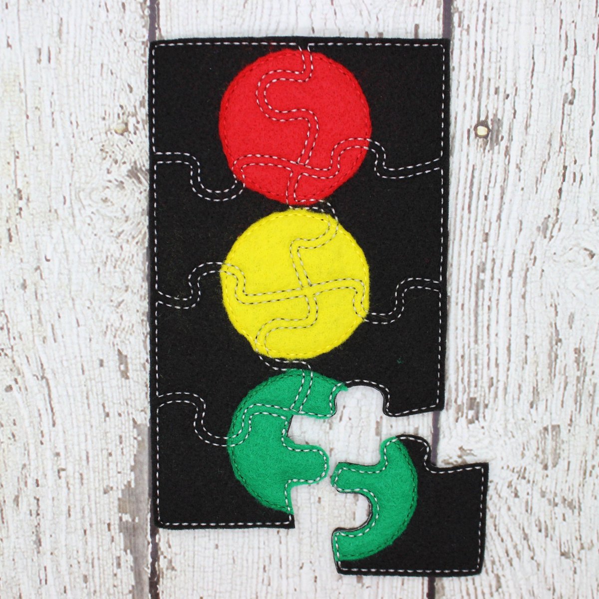 Пазлы светофор для детей